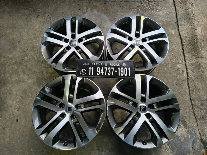 Jogo de rodas aro 17 5x110 original Fiat Toro Jeep Renegade Compass Mopar