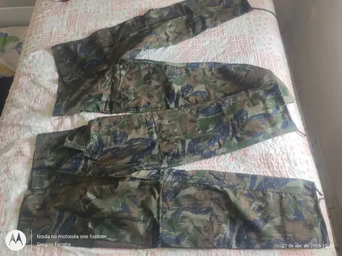 Calça Camuflada FAB Original Nova Tamanho 3 