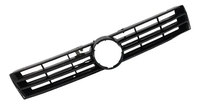 Grade Parachoque Dianteiro Volkswagen Fox 2011 2012 Detalhes Preto Brilhante