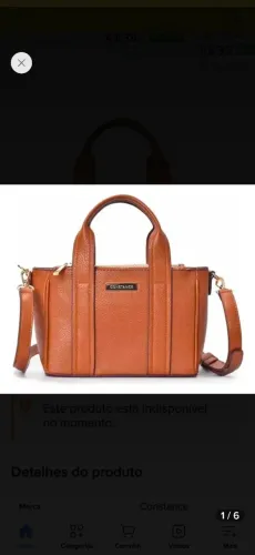 Bolsa Mini Tote Caramelo - Constance