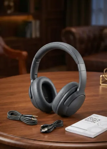 Fone de Ouvido Sem Fio Baseus D05 Bluetooth 5.3 Áudio 3D Over-Ear Bateria 70h
