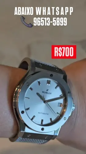 Relógio HUBLOT - Modelo Essential Gray Automático 