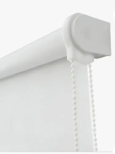 Cortina Rolo Blackout 2,50 L X 1,50 A 100% Blecaute 0% Luz Cor Branco