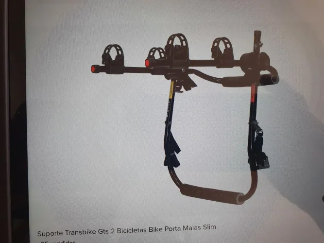 Transbike porta malas para 2 bicicletas. Novo