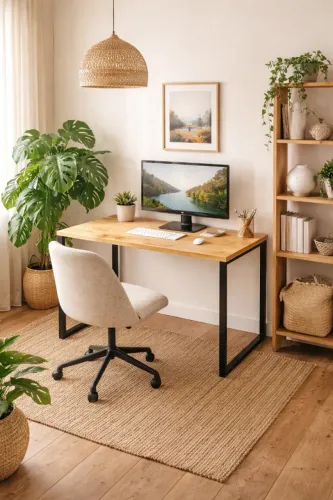 Par de Bases para Mesa em Metalon - Estilo Industrial Moderno