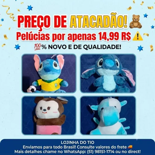 Vendo Pelúcias NoVas!