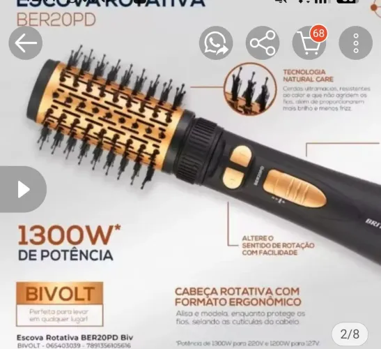 Escova rotativa Britânia
