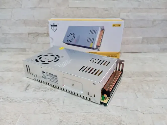 Fonte Chaveada 12v 50a Para Som Radio Automotivo Bivolt 600w
