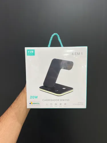  Carregador sem fio 4 em 1  Fam prime 20W