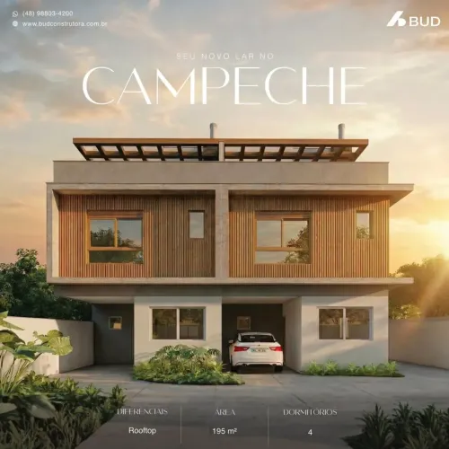 Casa para venda com 185 metros quadrados com 4 quartos em Campeche - Florianópolis - Santa