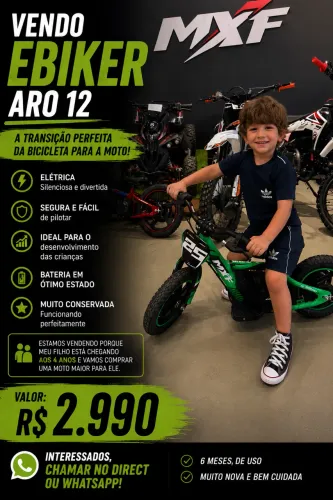 ? EBIKER ARO 12 À VENDA ?