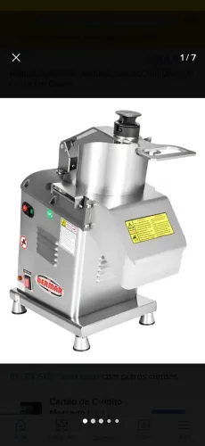 Multiprocessador Alimentos Inox Com Disco P/ Corte Em Cubos