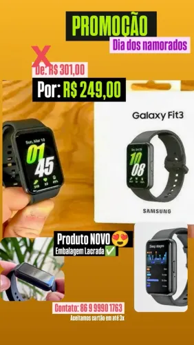Smartwatch Galaxy Fit3 Novo