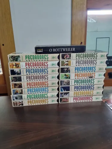 Coleção fitas vhs predadores selvagens