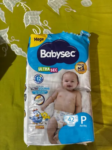 Fralda Babysec P, 42 unidades