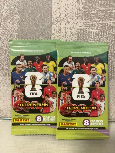 2 pacotinhos adrenalyn cards marcados