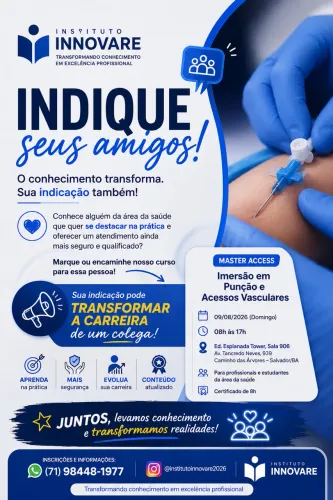 Curso MASTER ACCESS - Imersão em Punção e Acessos Vasculares