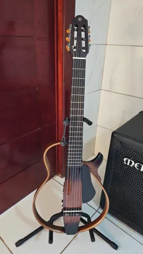 Violão yamaha silent slg 200n tbs.