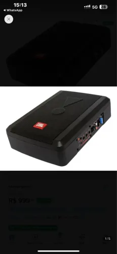 Caixa Automotiva Sw68a-ms 100w Selada Ativa 6x8 Slim