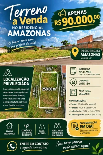 Lote no Residencial Amazonas