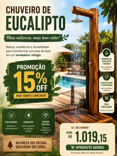 Chuveiro de eucalipto