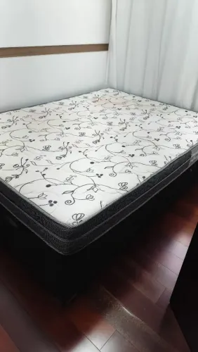Cama box colchão Ortobom pro saúde casal