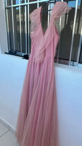 Vestido de Festa Rosa Jhormay - Elegante e Sofisticado