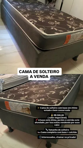 Vende-se cama de solteiro