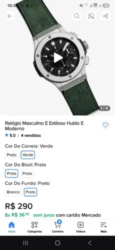 Relógio primeira linha