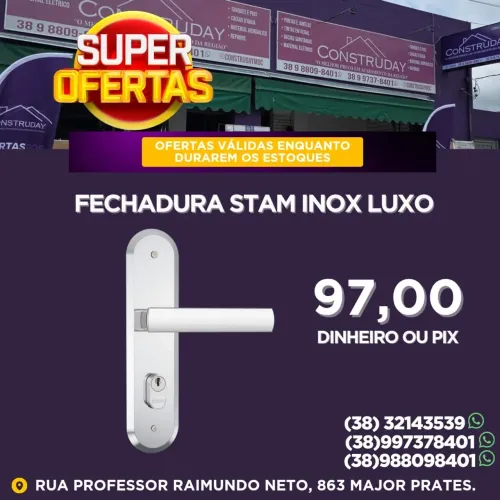 Fechadura Stam Inox Premium