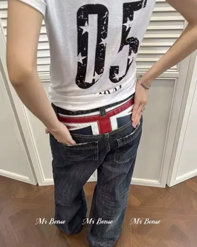 Calça Y2K Alternativa Bandeira