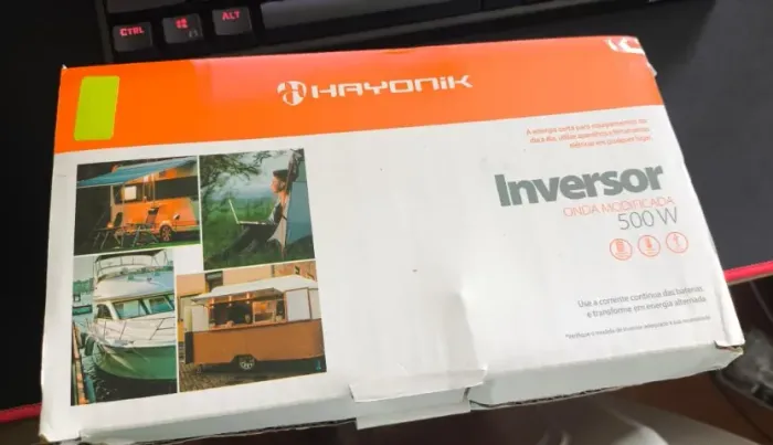 Inversor Hayonik 500W 12V 220V Onda Senoidal Modificada Com USB