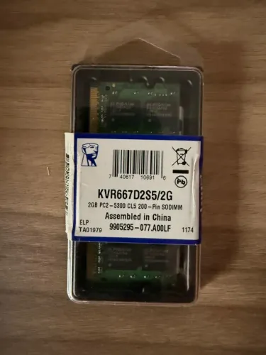 Memória Kingston Ddr2 2gb 667 Mhz Notebook 16 Chips 1.8v