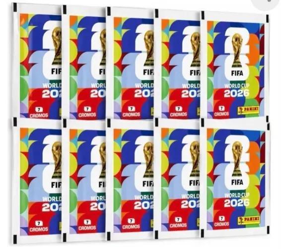 Kit 25 pacotes de figurinhas Copa do mundo 2026