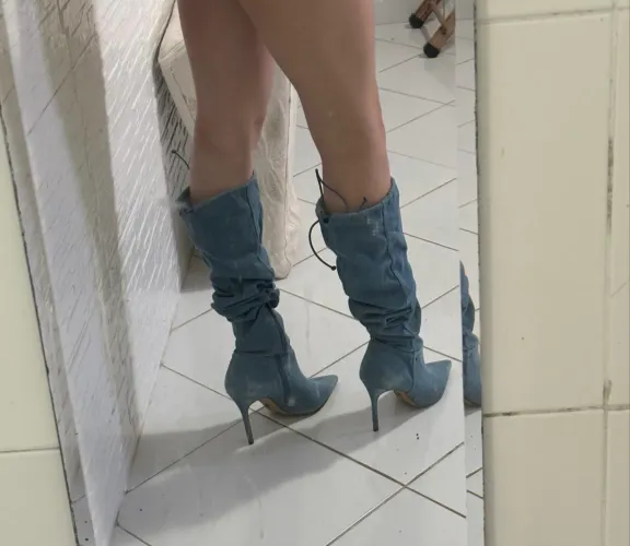 Bota jeans Arezzo