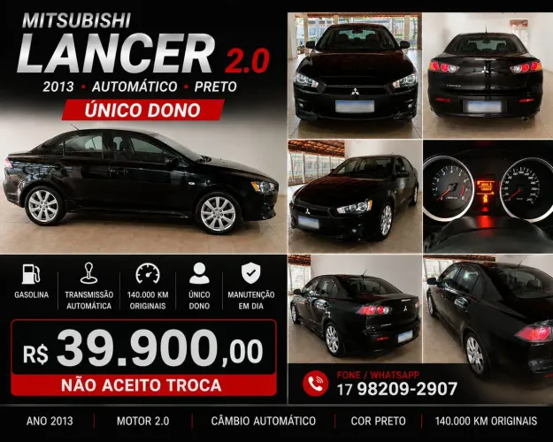 Mitsubishi Lancer GT 2.0 16V 160cv Aut. 2013