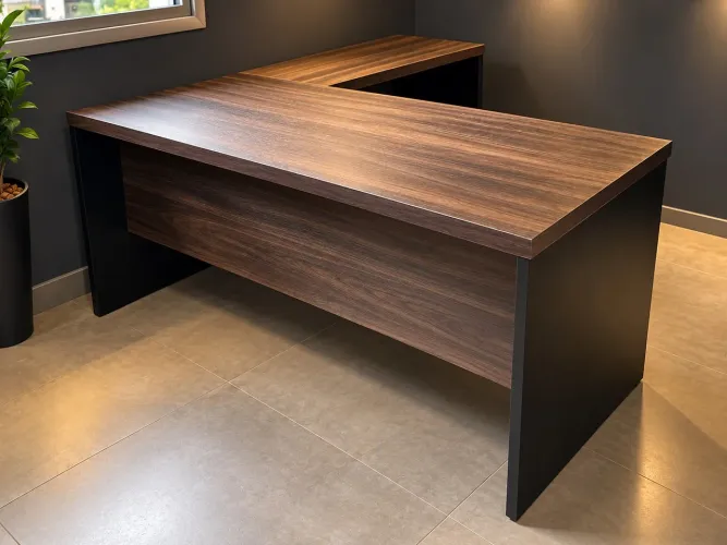 MESA DE ESCRITORIO COM GAVETAS LOJA IKONOFFICE 