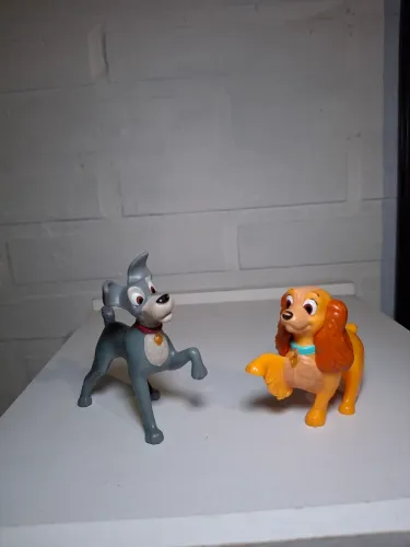 Bonecos "Dama e o Vagabundo" Disney McDonald's-valor unitário