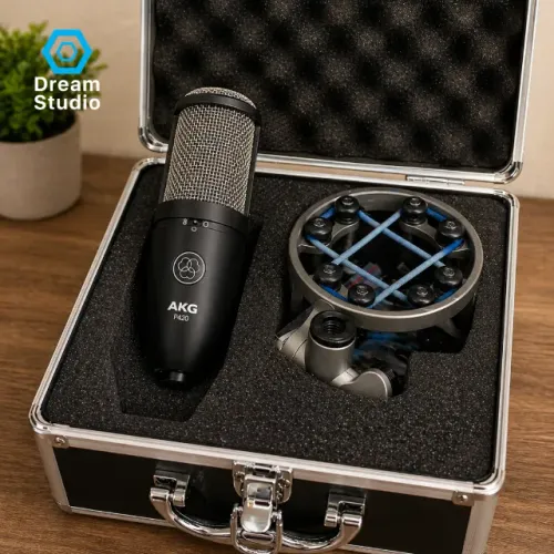 Microfone AKG P420 Profissional Estúdio Completo Case Original