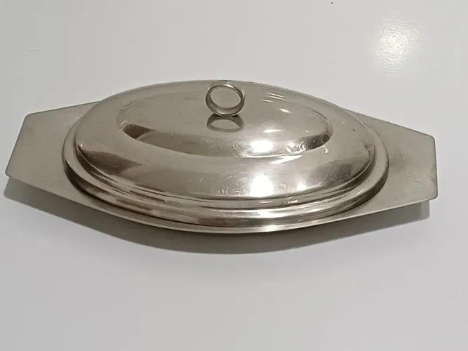 Manteigueira antiga Luzalite inox