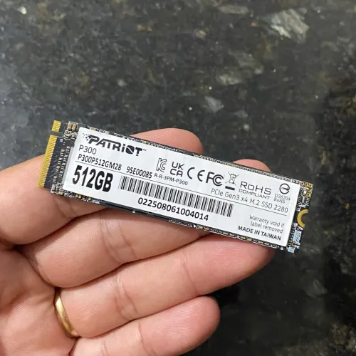 SSD 512GB nvme Patriot - SEMINOVA