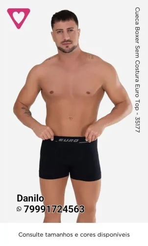 Cueca Boxer Sem Costura Euro Top - Romance