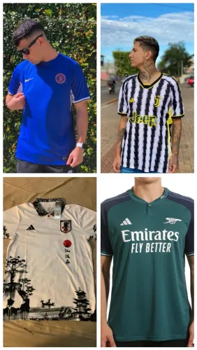 Kit 4 Camisas Tai 1:1 Tamanho GG- Queima de Estoque