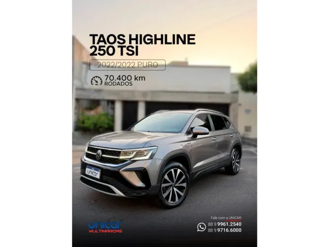 Volkswagen Taos Highline 1.4 250 TSI Flex AUT 2022