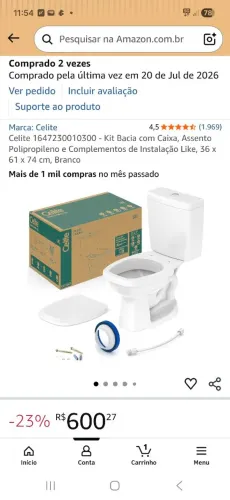 Vaso sanitário Celite