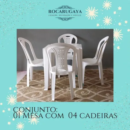Alugamos mesas e cadeiras e artigos para festa 