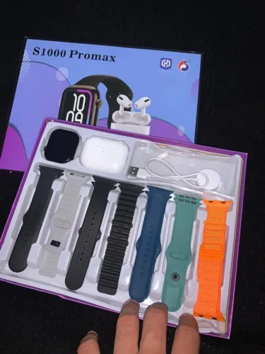 Smartwatch S1000 Promax - Fone Bluetooth + 7 Pulseiras