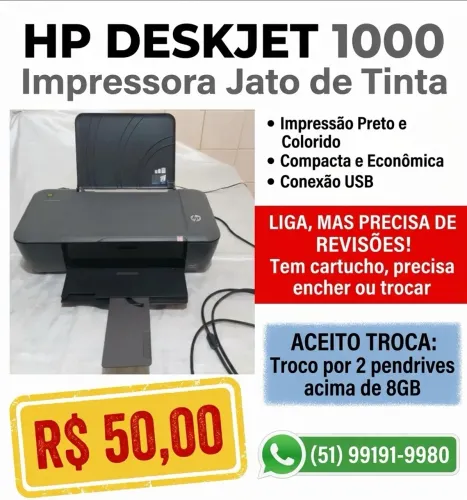 impressora HP Deskjet 1000