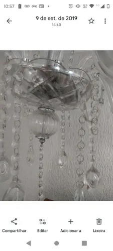 Lindo Lustre Candelabro 8 Braços Cristal