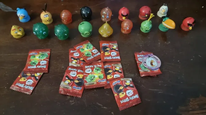 Lote Coleção Angry Birds Vuala Sorpresa Tazos